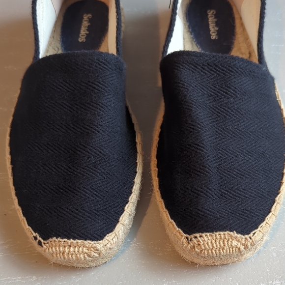 Soludos Black Espadrille Flats size 8 - Picture 6 of 10